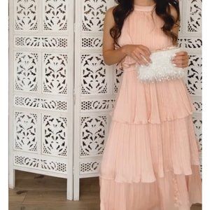 Manon Halter Tiered Maxi Dress